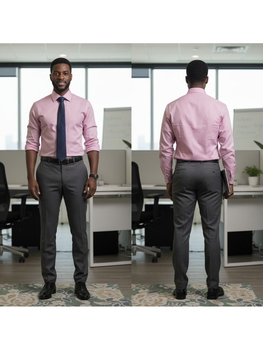 2092 - Brooks Brothers Men's Pink Cotton Dress Shirt XL